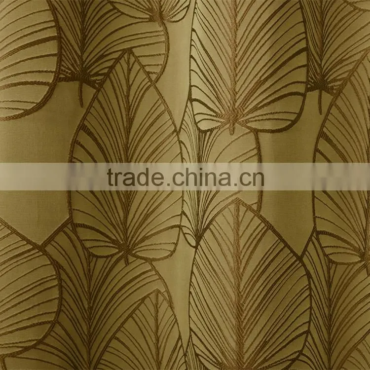 HLHT welcome ODM with a hole popular fashion jacquard curtain
