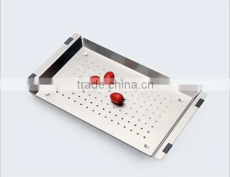 HOUSESTAR HOT SELLING handmade kitchen sink stainless steel rice colander