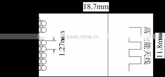 Cheap super mini RFID wireless data transfer module 50-80m induction distance can be customized