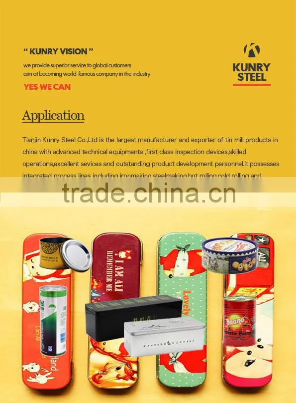 secondary tinplate coils with 0.25mm , BA , 1.1/1.1g/m2 , T3, SPCC with best price