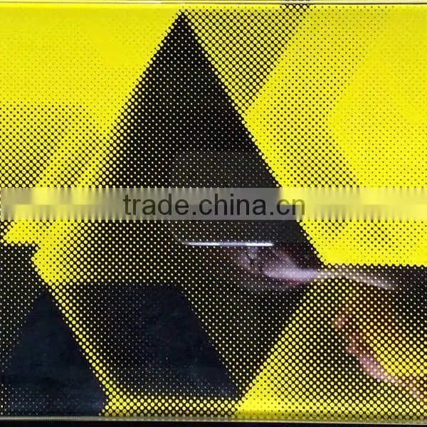 Colorful art glass of ceramic silkscreen glass for glass facade, skylight roof glass, glass partition etc.