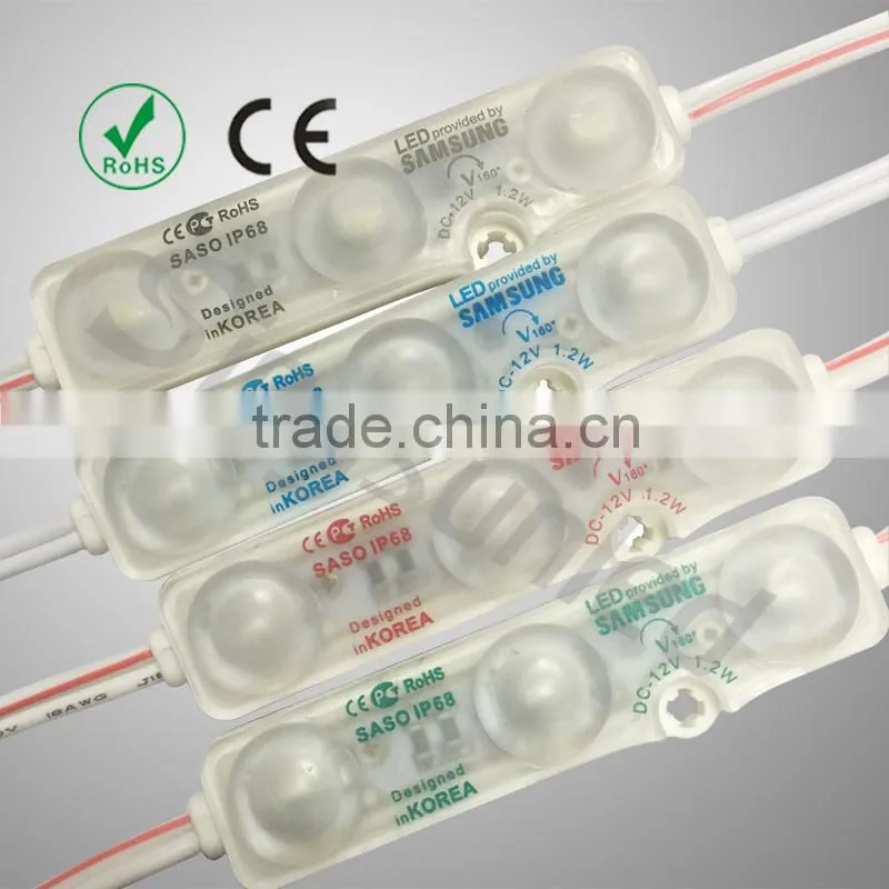 12V 1.2W samsung led module SMD5630 LED module with CE RoHS