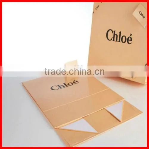 high quality elegant kraft Paper Gift Foldable Box