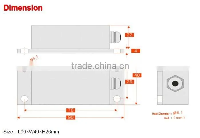 Wholesales & Retails SCA110T One axis Analog Type Transducer , Shenzhen Transducer Factory Supplier