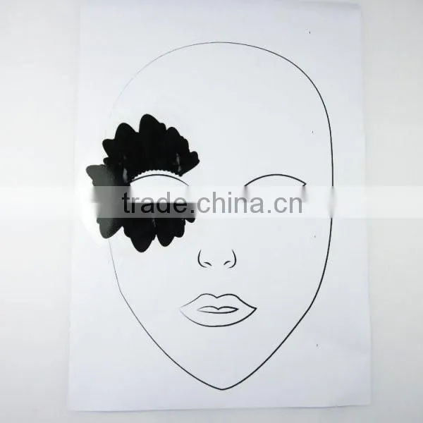 Custom animal dog water transfer full face tattoo for kids makeup face mask stickers makeup face paint supplier