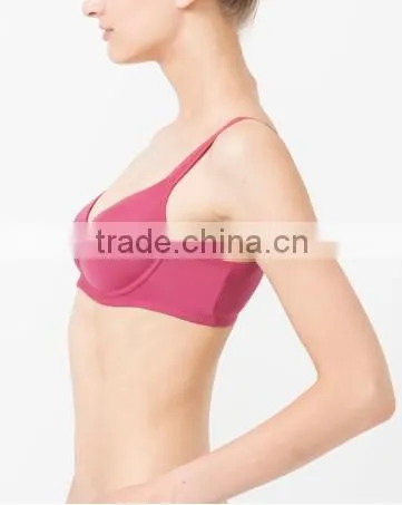 hot sell ladies popular underwear solid microfiber soft comfortable supported sport bra