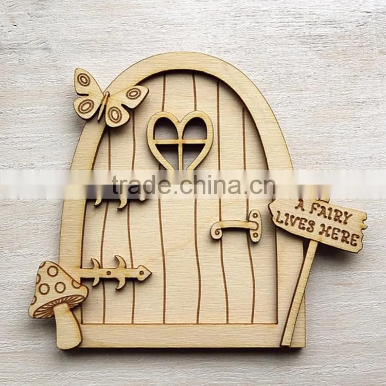 Wood craved craft and small template