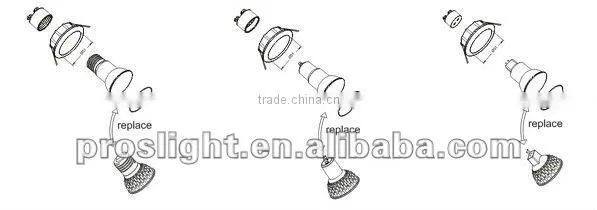 New E14 Blunt tip Ceramics Led Candle lamp