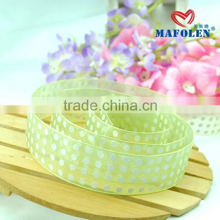 fashion printed necklace organza ribbon for sale