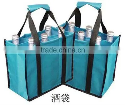 Promotional Blue Non-Woven wine Bag(2W-1951)