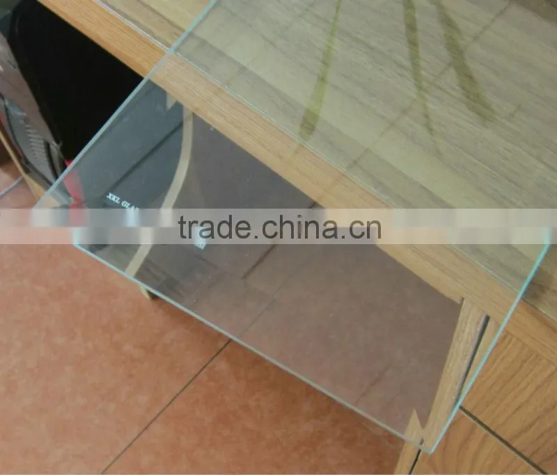 beveled edge tempered glass/flat edge / building glass