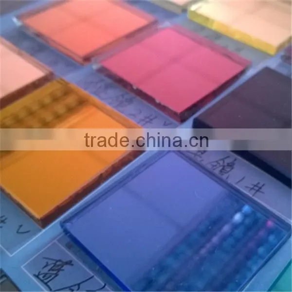 Different colored mirror glass