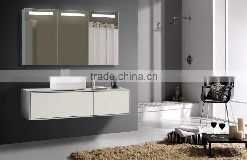 Lamxon Glass shower room sliding shower enclosure bathroom cabient with led lights IP44