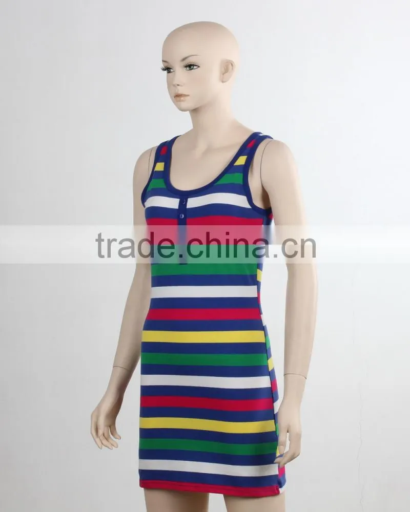 F5S15103 Women Fashion Design Fitness Dress Tank Top