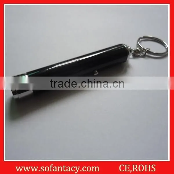 Best selling led light up keychain flashlight,UV light led keychain,purple colour led keychain light