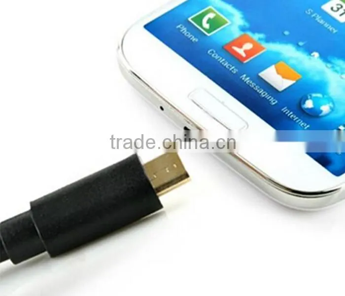10ft 3m USB 2.0 A Male to Micro B Male Gold Plated usb 2.0 Cable (5-Pin) Thicker -Black
