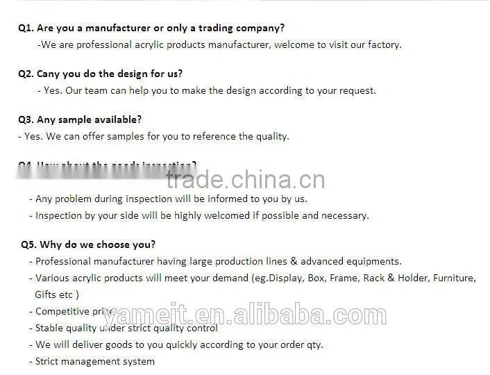 Acrylic material products manufacturer high quality multipurpose pencil box acrylic pen holders plexiglass pen case for