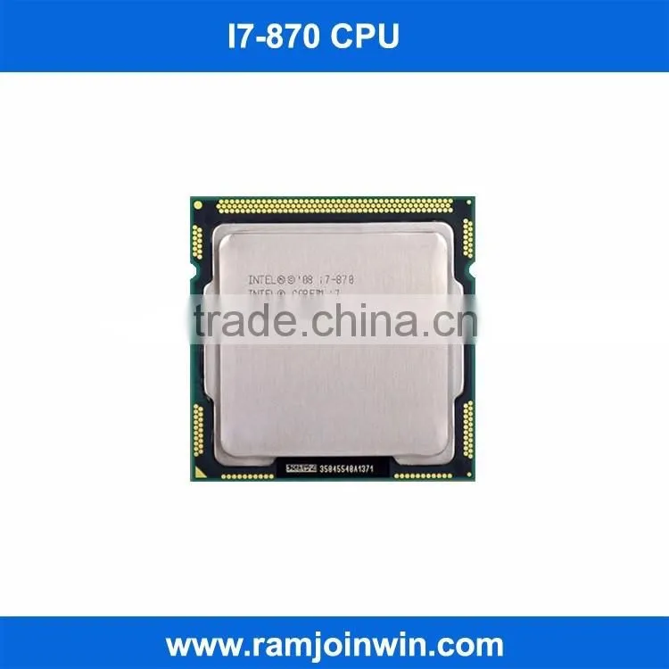 Wholesale oem socket lga1156 dual channel 8MB Cache i7 870 intel core i7 cpu