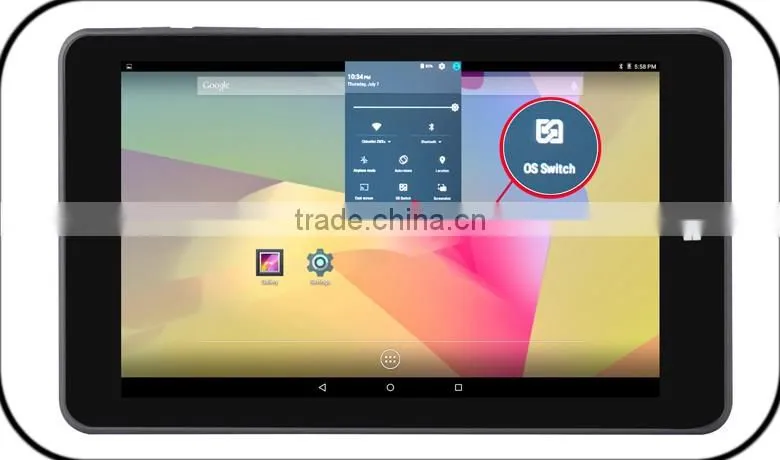7 inch Cheapest dual operating system win10/Android Android 5.1 Intel Tablet PC System windows 10 tablet pc