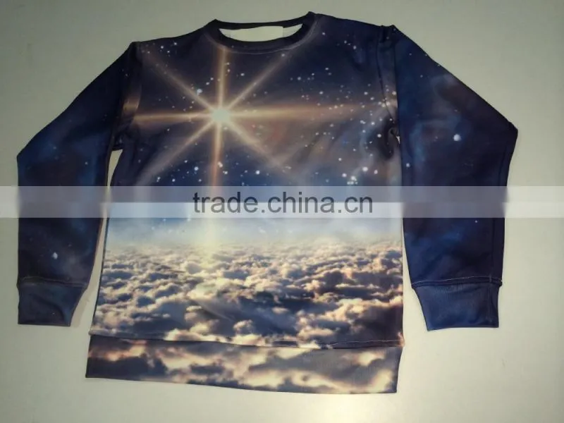 2015 all over printing crewneck sweatshirt