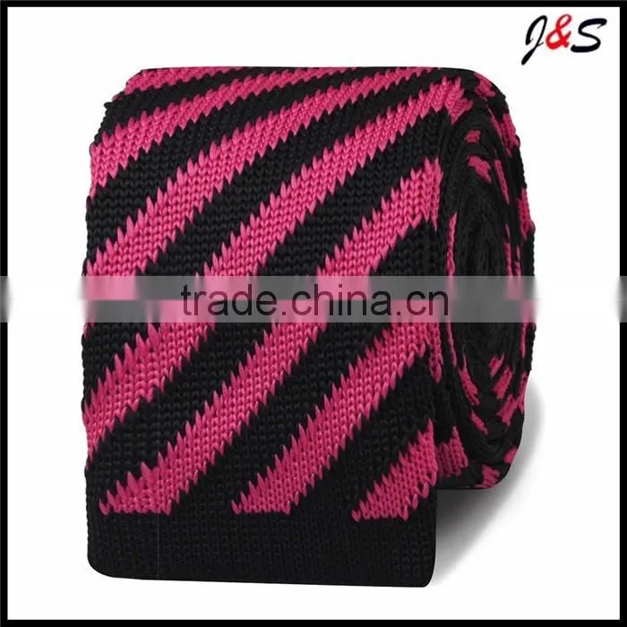 wholesale hand made CUSTOM navy blue silk knitted tie KT036