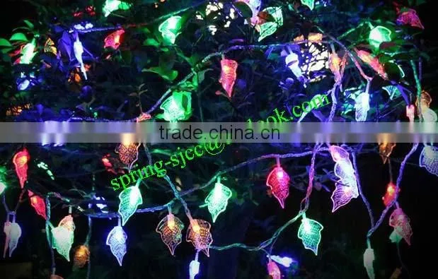 Leaf LED string lightt for Christmas decoration point party light