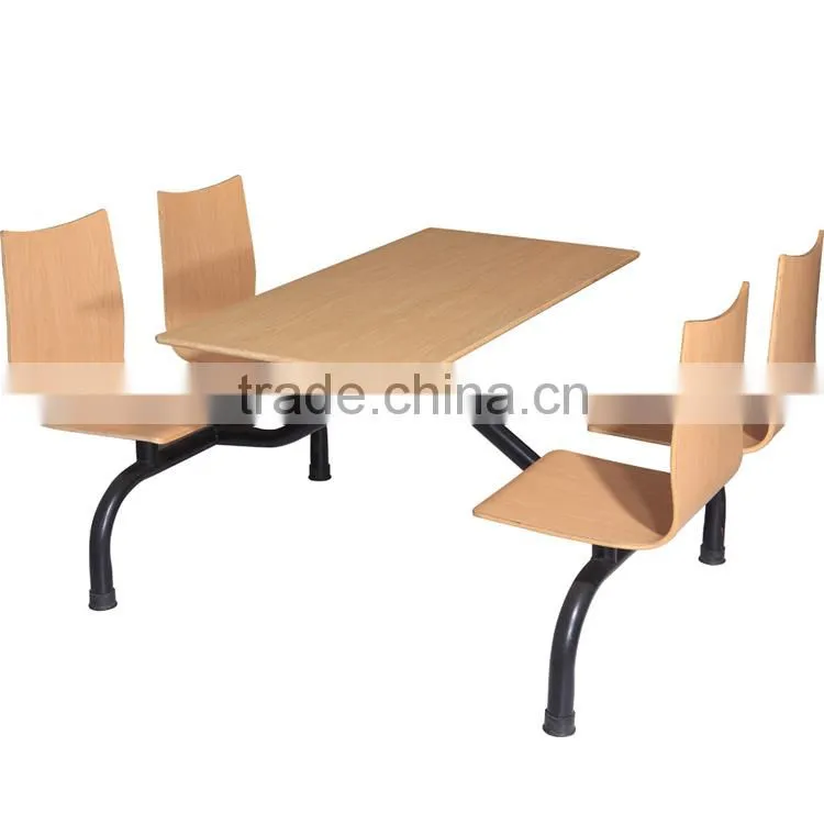 Plywood Dining Table and 4 Seats Chair Set 024