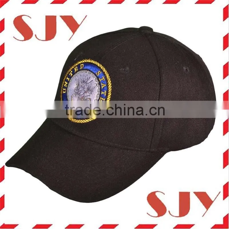 wholesale fitted 6 panel golf cap, branded oem golf cap