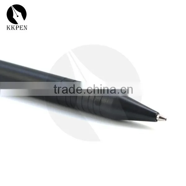 KKPEN Black retractable ball pen with personalized logo