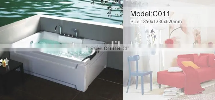 Jet Whirlpool Bathtub with TV 1850*1230*620mm