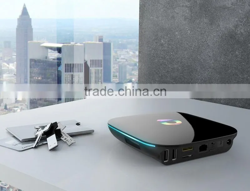 Q-BOX Tv Box Amlogic Quad-core S905 2G+16G BT4.0 Dual 3D 4K Android Tv WIFI KODI 16.0 Android 5.1 Smart Box