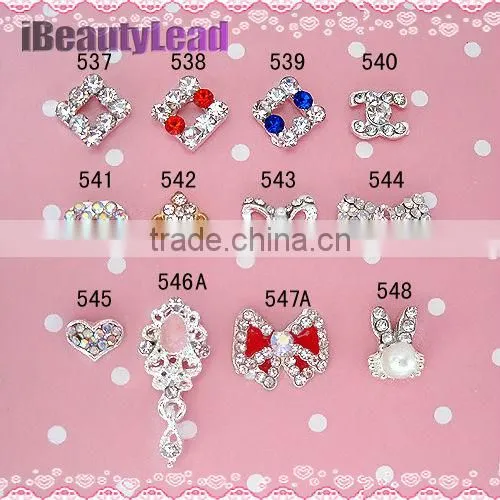 Nail metallic bow art nail decoration 3D nail alloy metallic studs