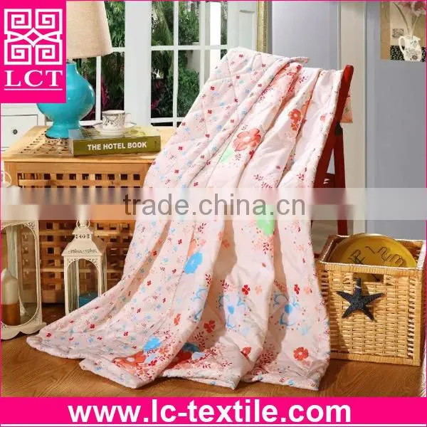 custom design reactive dye 100% AZO free microfiber polyester hotel quilt for promotion(LCTQ-0009)