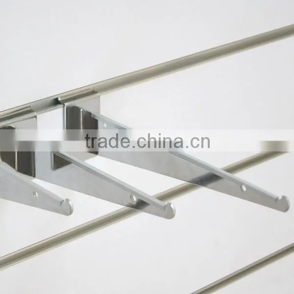 Widly used shop wooden board holding decorative metal shelf bracket