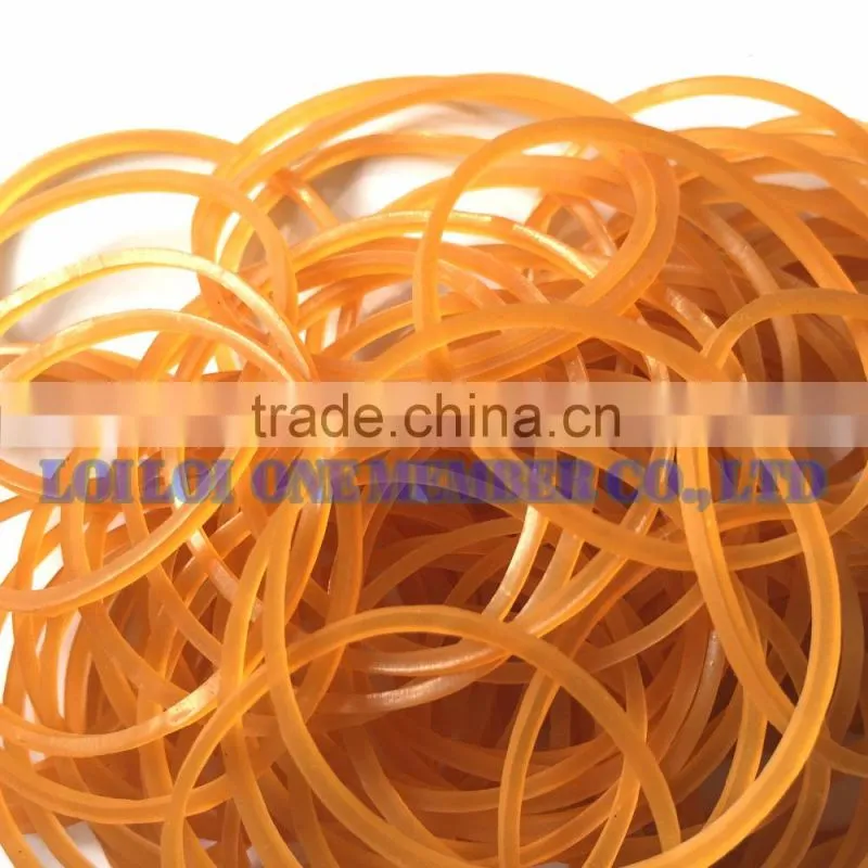 4cm Brown natural Elastic Rubber Band / Promotional Customized Latex rubber band for packaging and vegetable