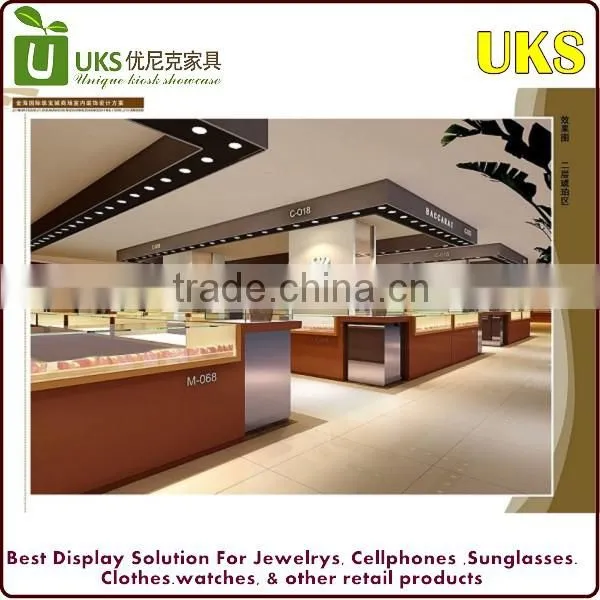 New products Jewelry display showcase/Jewelry showcase kiosk