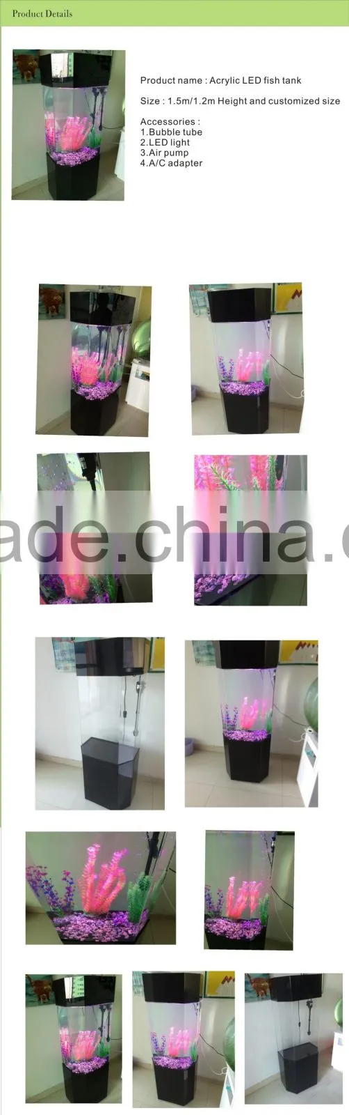 acrylic fish aquariums/fish tank with customized size
