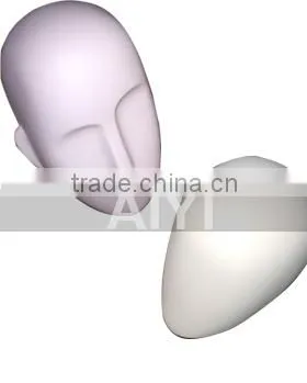 lifelike beautiful female mannequin head