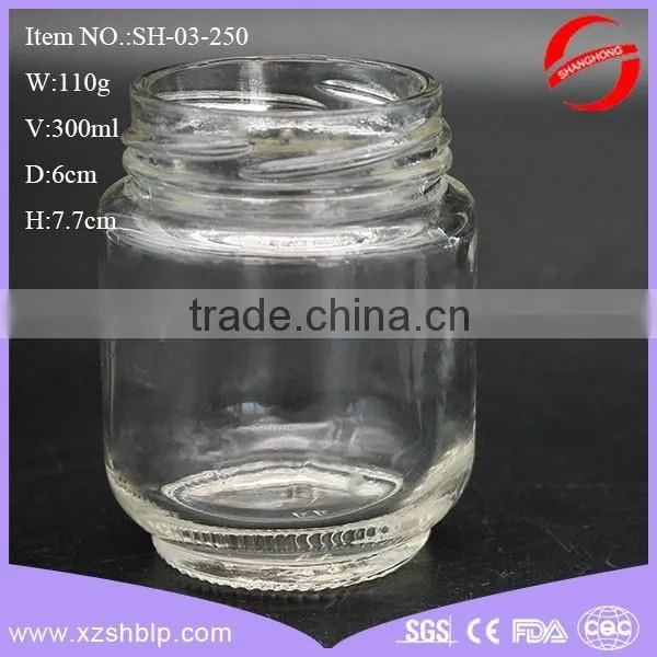 300ml glass honey/jam jar wholesale