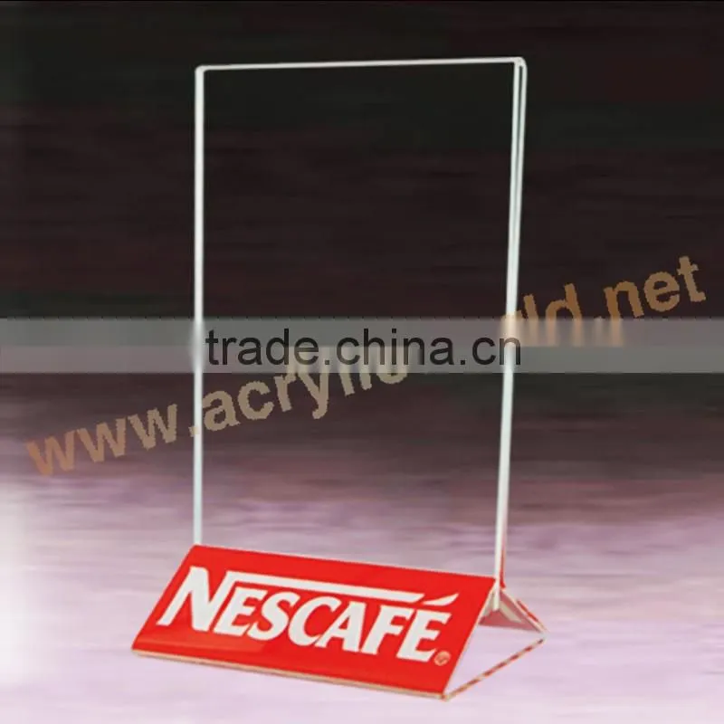 a5 T shape acrylic menu holder