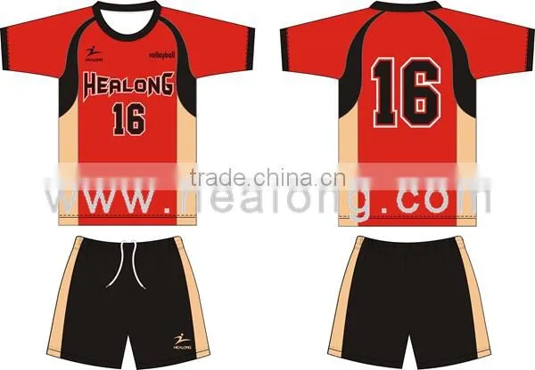 custom camo brand volleyball jersey /set