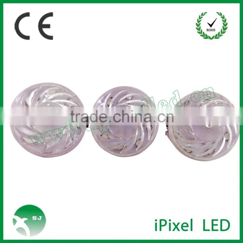 60mm cap rgb pixel led for amusement park rides