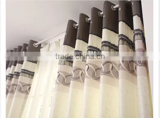 2015 hot sale printed designed No. 12 window curtains, made- up black out fabric in home or hotel