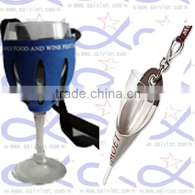 neoprene waterproof champagne glass cooler