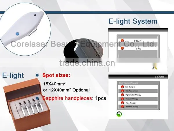 2015 new painless opt shr ipl laser hair removal machine
