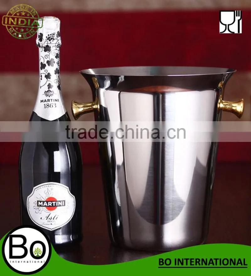 Stainless Steel /bar tools ice bucket with ear handle