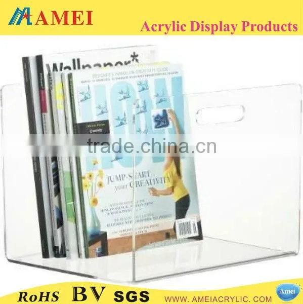 durable acrylic file folder magazine holder