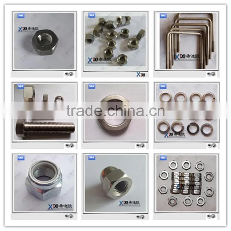 hastelloy c276 half thread hex bolts m37
