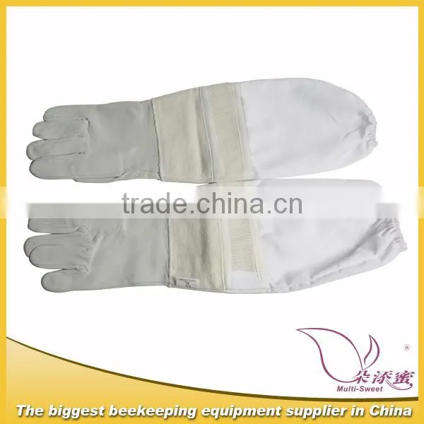 2014 Best quality Ventilate beekeeper cotton gloves/safety beekeeper gloves for beekeeper tool