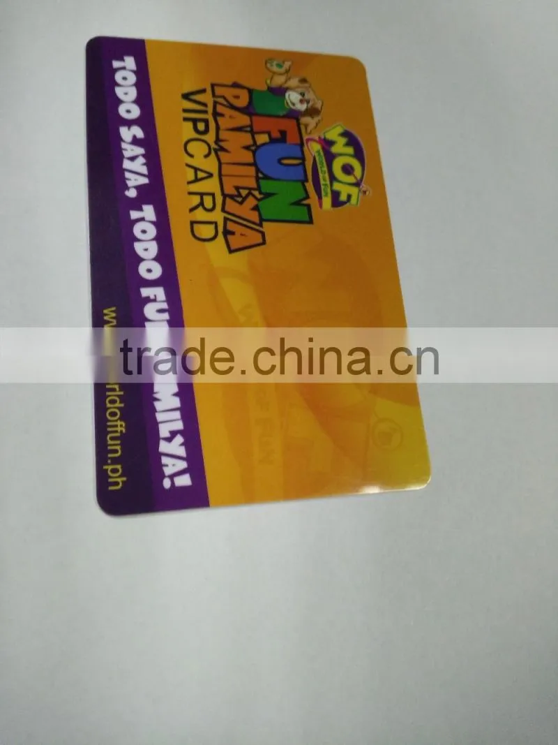 Standard size ISO14443 plastic material access control smart card